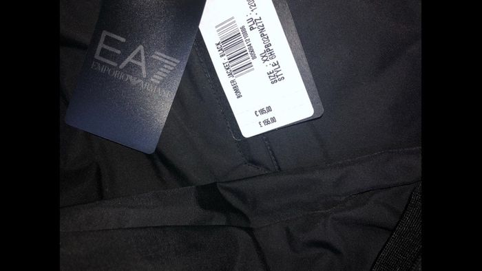 Emporio armani EA7 bomber jacket hoodie size XXL BLACK