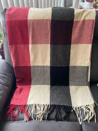 Cream/Red/Black/Grey/Pink Oversized Scarf Shawl Pashmina