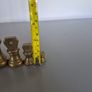 Antique Victorian brass bell weights Image 9