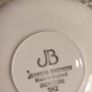 Rare find 8 pieces set Johnson Brothers Ironstone Snow White, Pattern 1H2, Vintage Set Of 4 soup bowls and soup saucers Swirl Edge, Platinum Trim Image 7