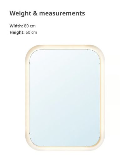 Mirror with integrated lighting