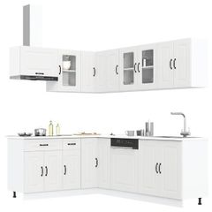 11 Piece Kitchen Cabinet Set White