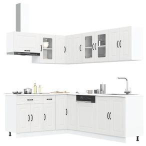 11 Piece Kitchen Cabinet Set White