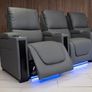 Sienna Electric Leather Recliner Sofa Set Image 4