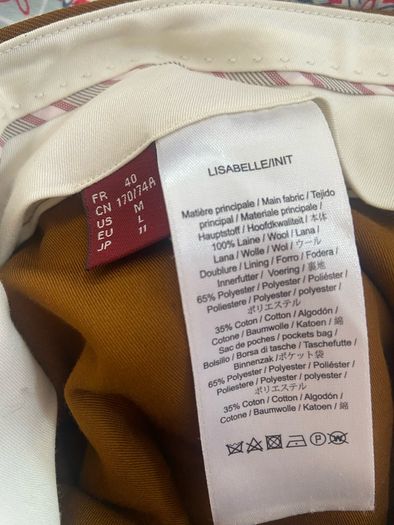 Comptoir Des Cotonnoirs Warm Camel Dry Wool Blazer & Trousers Suit