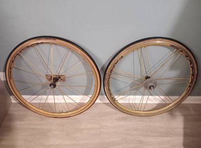 Gold Campagnolo Shamal Wheelset (Super Rare)