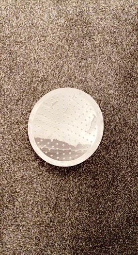 Large silver screw on shower head