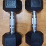 Brand New Hex Rubber Dumbbells Image 9