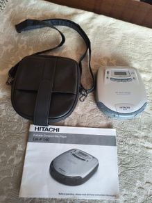 Portable Hitachi CD Player & Case