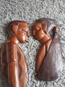Two ebony reliefs