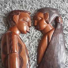 Two ebony reliefs