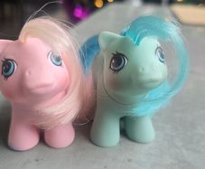 Noddles and Doodles Newborn Twins Set HTF MLP G1 My Little Pony