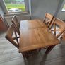 Solid Wood Kitchen Table with Chairs Image 2