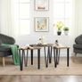 FREE SHIPPING Nesting Coffee Table, Set of 3 End Tables for Living Room, Stacking Side Tables, Sturdy and Easy Assembly, Steel Frame, Industrial Style, Rustic Brown and Black Image 5