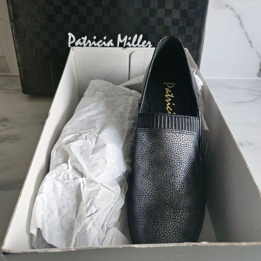 Patricia Miller platform leather slip on shoes comfortable RRP 110 eUK 4 EU 37 perfect for back to school or ladies smart shoes new & boxed SALE need to go