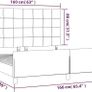 Velvet Bed Frame With Adjustable Headboard 160 x 200 cm Image 3