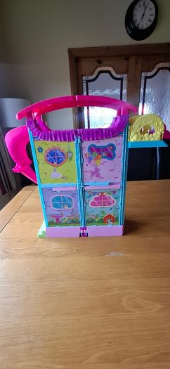 Barbie chelsea doll house and wardrobe