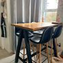 Two high table and eight high stools Image 2