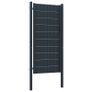 Fence Gate PVC and Steel 100x124 cm Anthracite Image 2