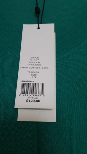 Tegan Designer Cotton Knit Tie Dress