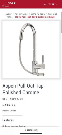Aspen pull out tap