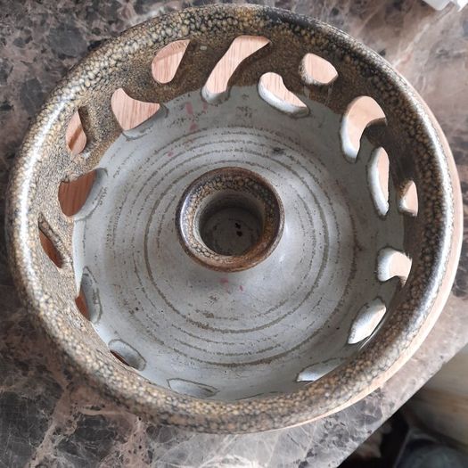 Vintage Irish Studio Pottery Chamberstick