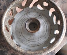 Vintage Irish Studio Pottery Chamberstick