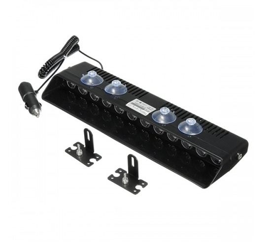 12V 12 LED 12W Yellow Car Vehicle Emergency Strobe Flash Warning Light Flashing Lights