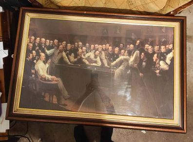 Framed print of "the billiard room"