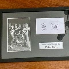 Eric Bell Photo and Autograph Display