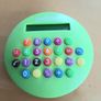 Retro Smarties calculator (lime) Image 3