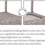 Polyrattan Side Table / Garden Table with Frosted Glass Table Top - 60-80 cm - Choice of Colours, 60cm, Grey / Beige Image 4