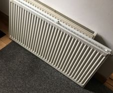 Single central heating radiator