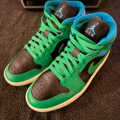Nike Air Jordan 1 Mid "Lucky Green Aquatone" (UK 5 / EUR 38.5)