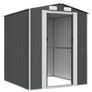 Garden Shed Anthracite 192x191x223 cm Galvanised Steel Image 4