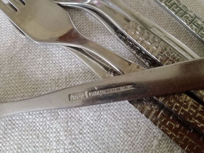 Arthur Price, forks, Atlas cutlery, Cascade, mid century cutlery