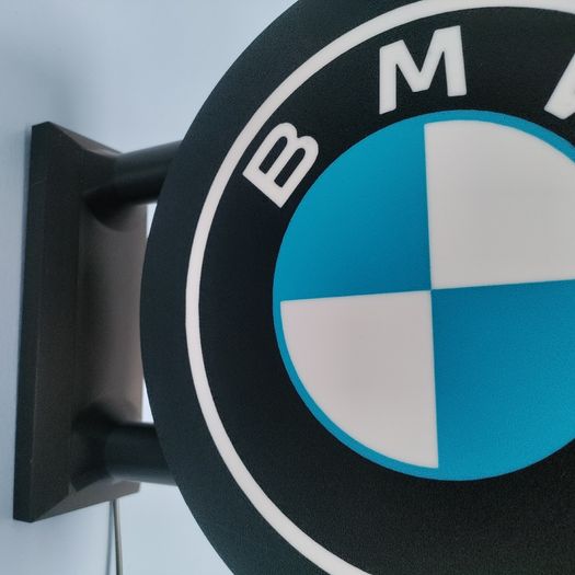 BMW Inspired LED Light Box Sign, Car Garage Wall Light, Automotive Decor, Workshop Sign, Man Cave Light, German Car Gift