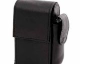 Leather Tabacco Cigarette Case Wallet with Hinged Lid and Lighter Holder