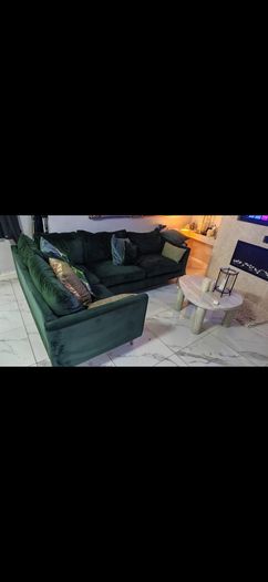 Velvet sofa