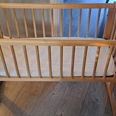 wooden crib
