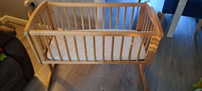 wooden crib