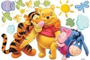 Large Winnie the Pooh Wall Stickers Cartoon Home Decor Paper Nursery Wall art