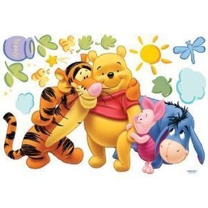 Large Winnie the Pooh Wall Stickers Cartoon Home Decor Paper Nursery Wall art