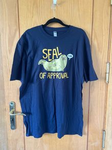 Funny 'Seal of Approval' Cotton T-Shirt XL
