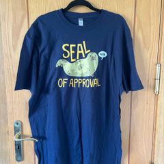 Funny 'Seal of Approval' Cotton T-Shirt XL