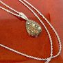 Diamond Orange Red Diamond & White Natural Diamond Pendant with Chain Image 5