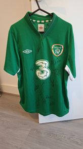 Ireland 2012-2013 Umbro Home Jersey SIGNED