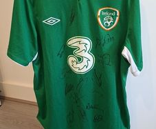 Ireland 2012-2013 Umbro Home Jersey SIGNED