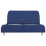 Bed Frame Blue Fabric 135x190 cm Image 5