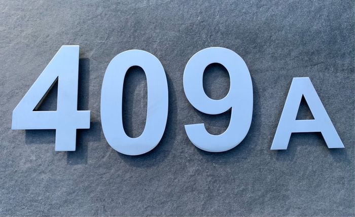 House numbers 0 - 9